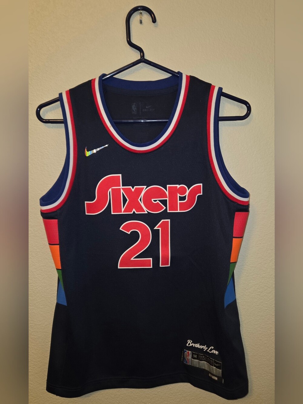 Nike (Dri Fit) - NBA - Philadelphia 76ers - City Edition Jersey - Youth: Medium